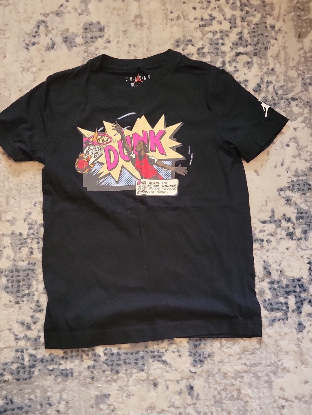 Jordan Kids' Black 'Dunk' Graphic Tee